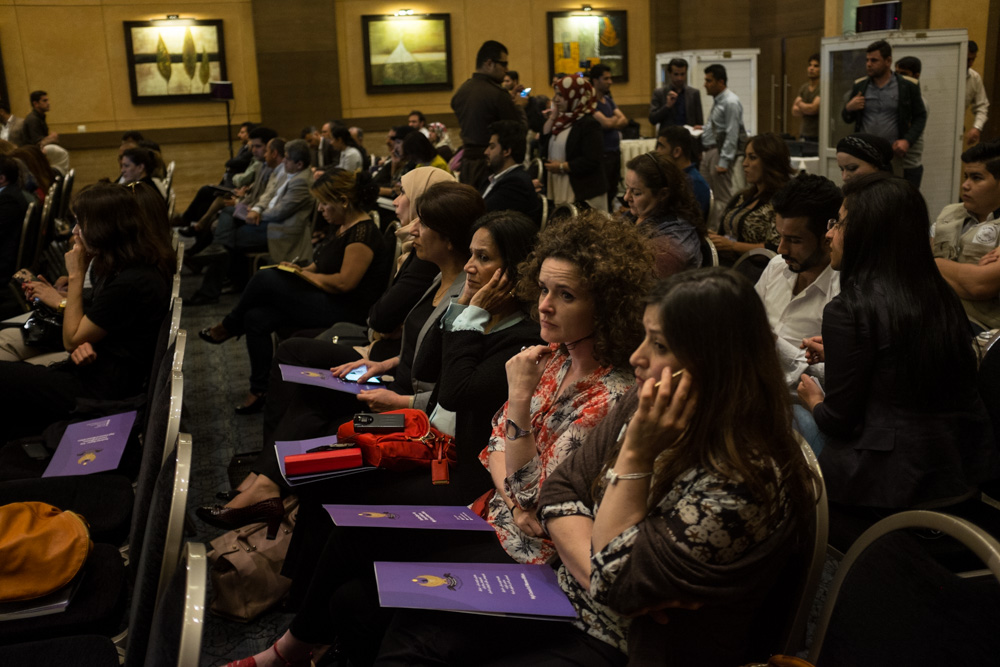 The International Protocol on Sexual Violence in Conflict was launched in Kurdish. April 19, 2016. (Photo: Kurdistan24 / Alexandre Afonso)